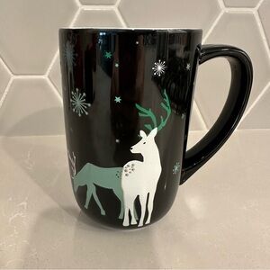 DavidsTea Nordic Colour-Changing Winter Reindeer Mug 16 oz – Holiday Ceramic Cup